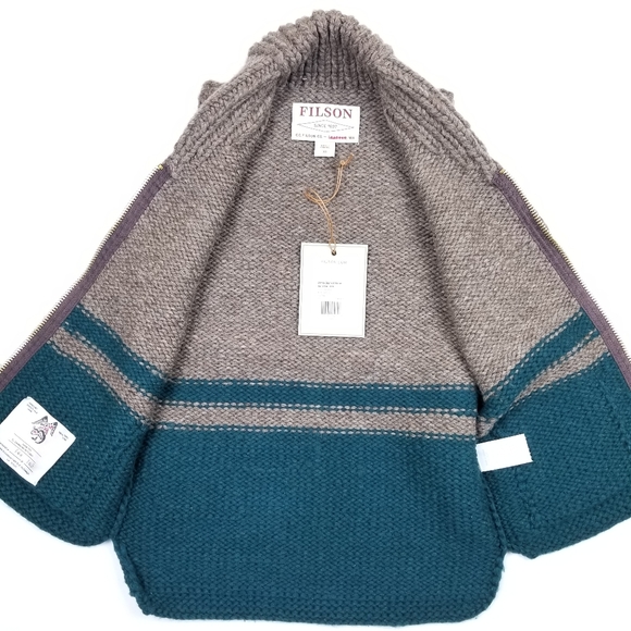 NWT Filson Blanket Stripe Hand Knit Wool Vest - Picture 3 of 11